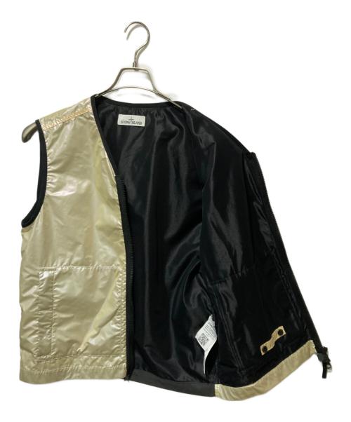 STONE ISLAND（ストーンアイランド）STONE ISLAND (ストーンアイランド) Iridescent Coating Tela with Reflex Mat Vest ホワイト サイズ:Lの古着・服飾アイテム