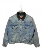 LEVI'S×stussyリーバイス×ステューシー）の古着「Embossed Trucker Jacket」｜インディゴ