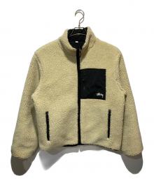 stussy（ステューシー）の古着「REVERSIBLE 8BALL SHERPA JACKET」｜ホワイト