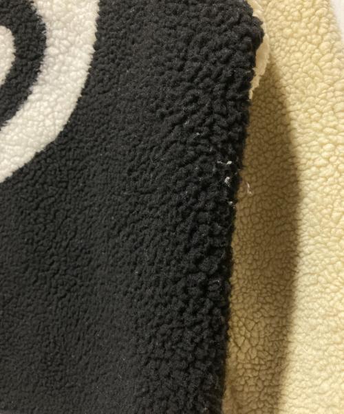 stussy（ステューシー）stussy (ステューシー) REVERSIBLE 8BALL SHERPA JACKET ホワイト サイズ:Lの古着・服飾アイテム