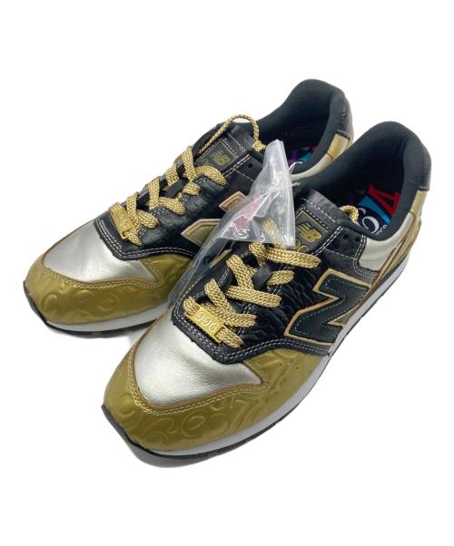 NEW BALANCE（ニューバランス）NEW BALANCE (ニューバランス) FRANCK MULLER (フランクミュラー) ローカットスニーカー ブラック×ゴールド サイズ:26.5cm 未使用品の古着・服飾アイテム