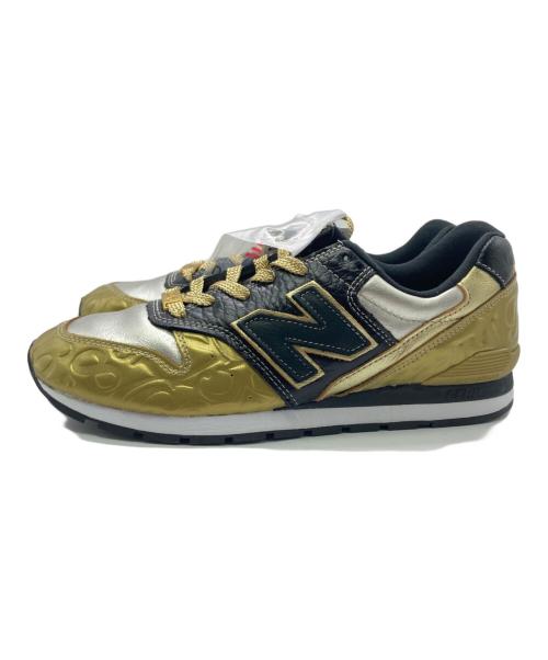 NEW BALANCE（ニューバランス）NEW BALANCE (ニューバランス) FRANCK MULLER (フランクミュラー) ローカットスニーカー ブラック×ゴールド サイズ:26.5cm 未使用品の古着・服飾アイテム