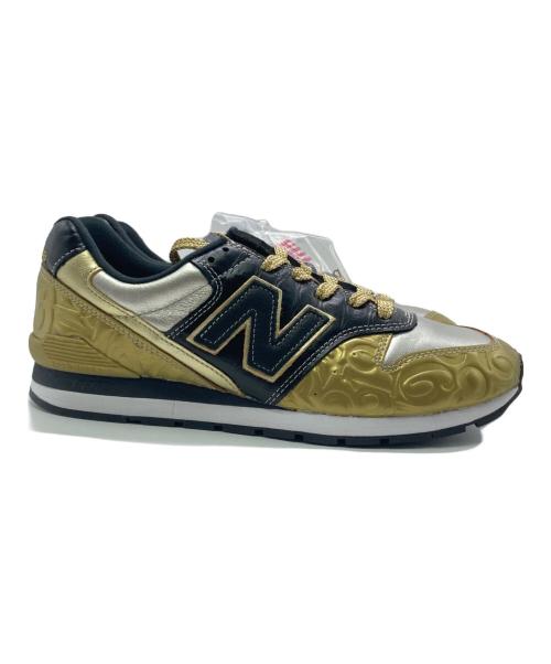 NEW BALANCE（ニューバランス）NEW BALANCE (ニューバランス) FRANCK MULLER (フランクミュラー) ローカットスニーカー ブラック×ゴールド サイズ:26.5cm 未使用品の古着・服飾アイテム