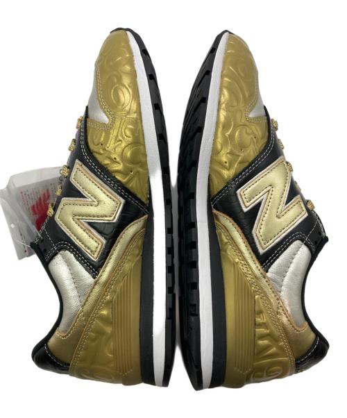 NEW BALANCE（ニューバランス）NEW BALANCE (ニューバランス) FRANCK MULLER (フランクミュラー) ローカットスニーカー ブラック×ゴールド サイズ:26.5cm 未使用品の古着・服飾アイテム