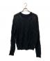 stussy（ステューシー）の古着「LOOSE KNIT CROSS CABLE」｜ブラック