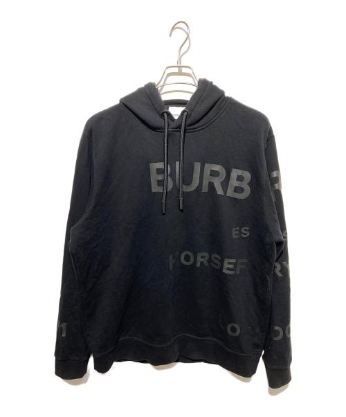 BURBERRY（バーバリー）BURBERRY (バーバリー) ホースフェリープリントパーカー ブラック サイズ:Ｌの古着・服飾アイテム