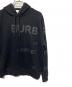 中古・古着 BURBERRY (バーバリー) ホースフェリープリントパーカー ブラック サイズ:Ｌ：30000円
