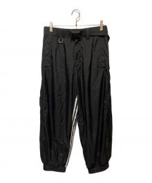 Y-3（ワイスリー）の古着「3-STRIPES NYLON SHELL PANTS」｜ブラック