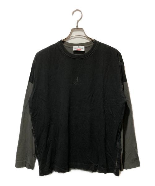 SUPREME（シュプリーム）SUPREME (シュプリーム) STONE ISLAND (ストーンアイランド) 23AW L/S Top ブラック サイズ:Lの古着・服飾アイテム