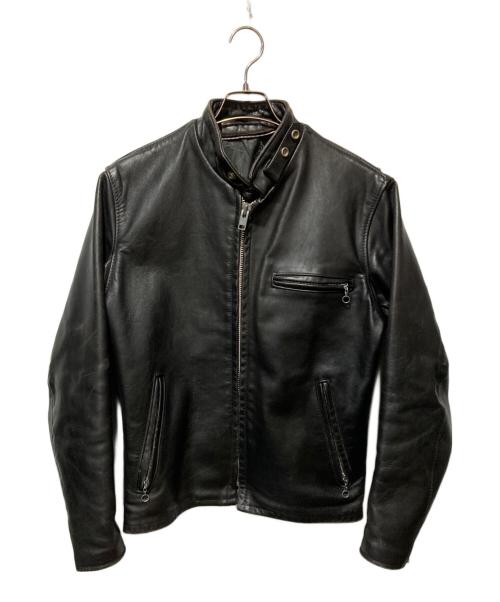 Schott（ショット）Schott (ショット) 641シングルライダースジャケット ブラック サイズ:38の古着・服飾アイテム