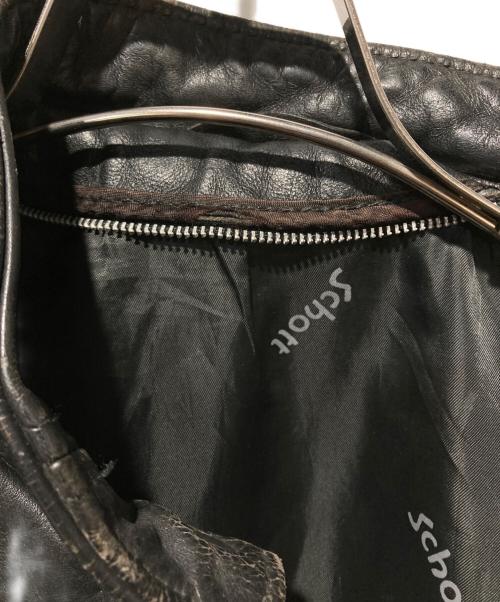 Schott（ショット）Schott (ショット) 641シングルライダースジャケット ブラック サイズ:38の古着・服飾アイテム