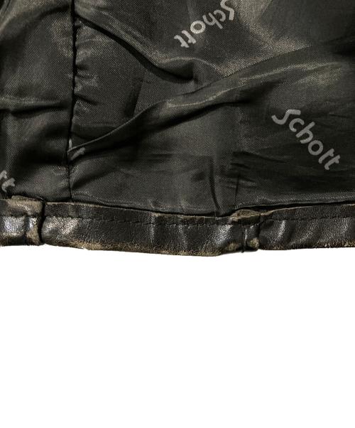 Schott（ショット）Schott (ショット) 641シングルライダースジャケット ブラック サイズ:38の古着・服飾アイテム