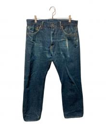 ONI DENIM（オニデニム）の古着「セルビッチデニムパンツ」｜インディゴ