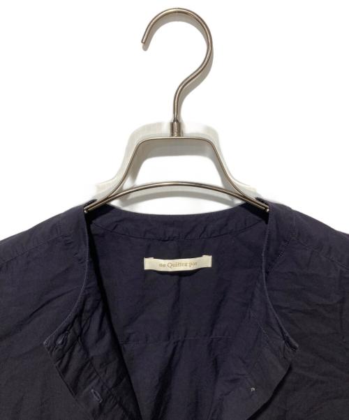 ne quittez pas（ヌキテパ）ne quittez pas (ヌキテパ) Cotton Poplin Wave Tuck Blouse ネイビー サイズ:なしの古着・服飾アイテム