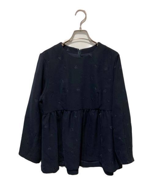 SLOBE IENA（スローブ イエナ）SLOBE IENA (スローブ イエナ) フラワー刺繍セットアップ ネイビー サイズ:38の古着・服飾アイテム