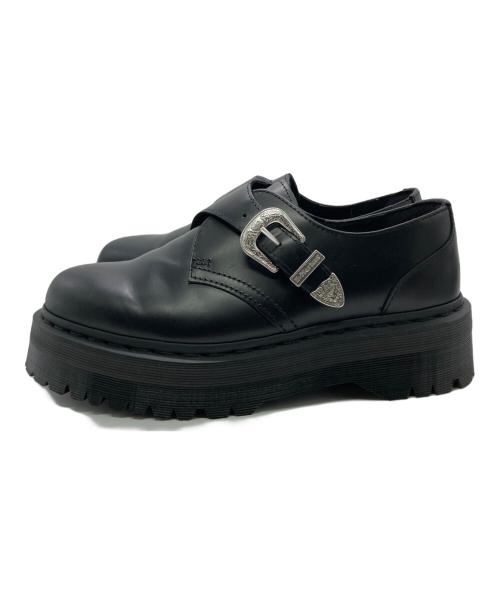 Dr.Martens（ドクターマーチン）Dr.Martens (ドクターマーチン) MONK バックル モンク シューズ ブラック サイズ:UK8の古着・服飾アイテム