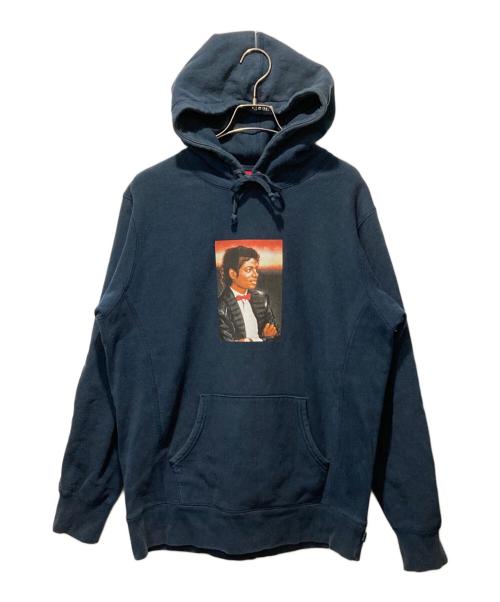 SUPREME（シュプリーム）Supreme (シュプリーム) 25FW Michael Jackson Hooded Sweatshirt ネイビー サイズ:Lの古着・服飾アイテム