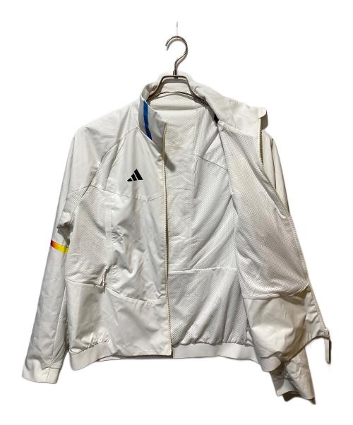 adidas（アディダス）adidas (アディダス) トレーニング ジャージトップ ホワイト サイズ:XLの古着・服飾アイテム