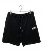 DIESELディーゼル）の古着「P-CROWN-ECOLOGO ショートパンツ」｜ブラック
