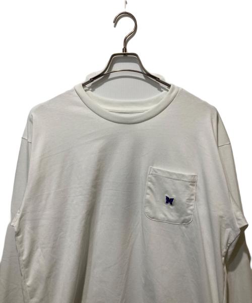 Needles（ニードルズ）Needles (ニードルズ) ロンT L/S Crew Neck Tee ホワイト サイズ:Ⅼの古着・服飾アイテム