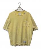 MIHARA YASUHIROミハラヤスヒロ）の古着「25AW BLEACHED T-SHIRT」｜イエロー