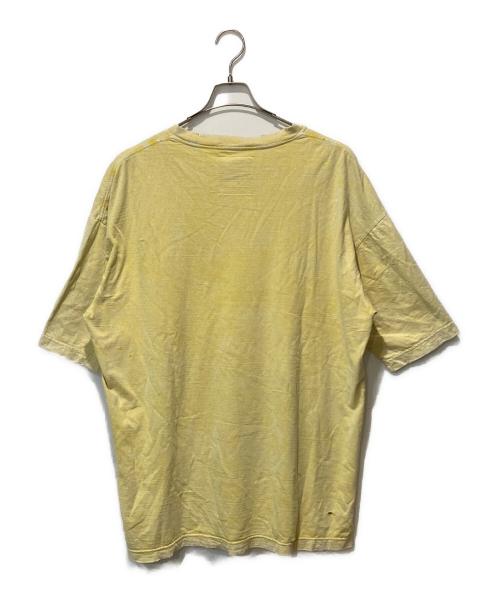 MIHARA YASUHIRO（ミハラヤスヒロ）MIHARA YASUHIRO (ミハラヤスヒロ) 25AW BLEACHED T-SHIRT イエロー サイズ:48の古着・服飾アイテム