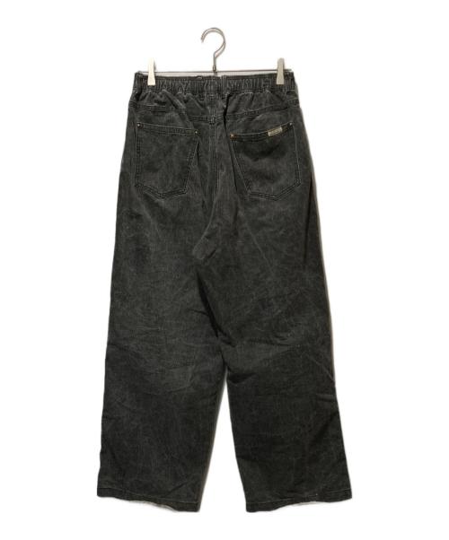 COMFORTABLE REASON（コンフォータブルリーズン）COMFORTABLE REASON (コンフォータブルリーズン) ダブルニーピグメントブラックワークパンツ ブラック サイズ:freeの古着・服飾アイテム