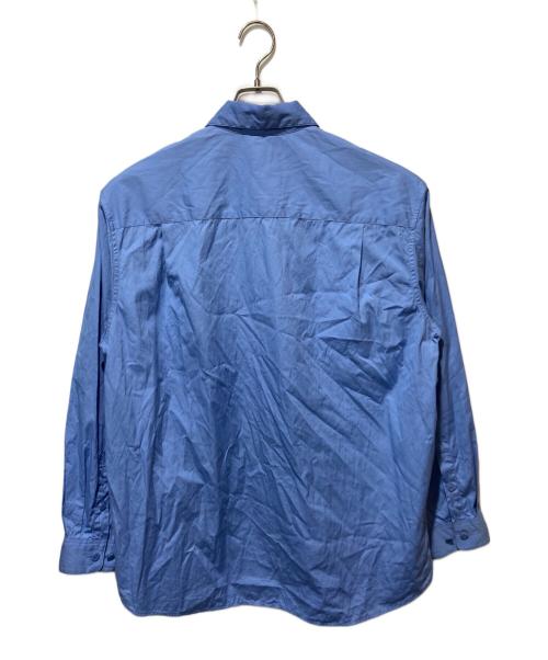 CABAN（キャバン）CABaN (キャバン) スビンウェザーコットン レギュラーカラーシャツ ブルー サイズ:Ｍの古着・服飾アイテム