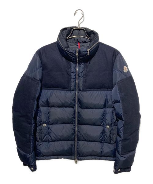 MONCLER（モンクレール）MONCLER (モンクレール) ARCS ウール切替ダウンジャケット ネイビー サイズ:2の古着・服飾アイテム