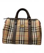 Burberry'sバーバリーズ）の古着「ノバチェックミニボストンバッグ」｜ブラウン