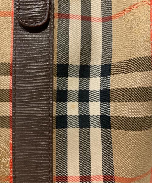 Burberry's（バーバリーズ）Burberry's (バーバリーズ) ノバチェックミニボストンバッグ ブラウンの古着・服飾アイテム