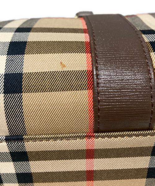 Burberry's（バーバリーズ）Burberry's (バーバリーズ) ノバチェックミニボストンバッグ ブラウンの古着・服飾アイテム