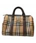 Burberry's（バーバリーズ）の古着「ノバチェックミニボストンバッグ」｜ブラウン