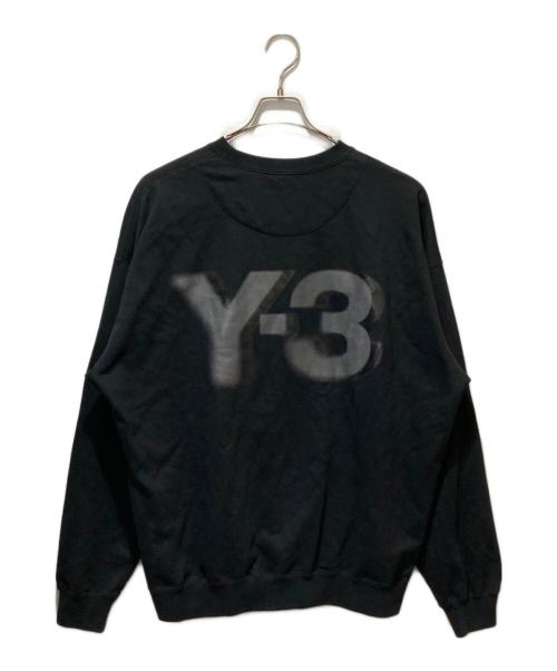 Y-3（ワイスリー）Y-3 (ワイスリー) ロゴクルーネックスウェット ブラック サイズ:Lの古着・服飾アイテム