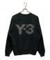 Y-3 (ワイスリー) ロゴクルーネックスウェット ブラック サイズ:L：11000円