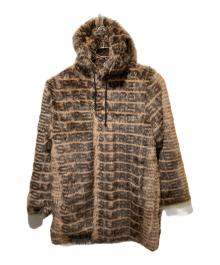 SUPREME（シュプリーム）の古着「Faux Fur Hooded Coat」｜ブラウン