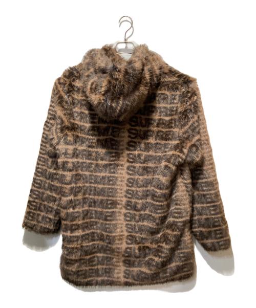 SUPREME（シュプリーム）Supreme (シュプリーム) Faux Fur Hooded Coat ブラウン サイズ:Ⅼの古着・服飾アイテム