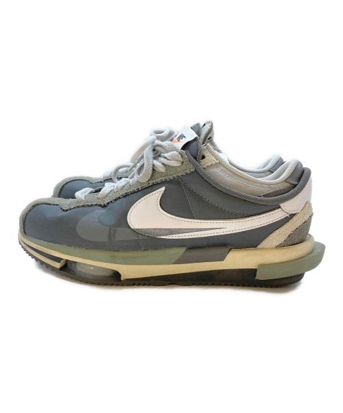 NIKE（ナイキ）NIKE (ナイキ) sacai (サカイ) ZOOM CORTEZ SP グレー サイズ:27cmの古着・服飾アイテム