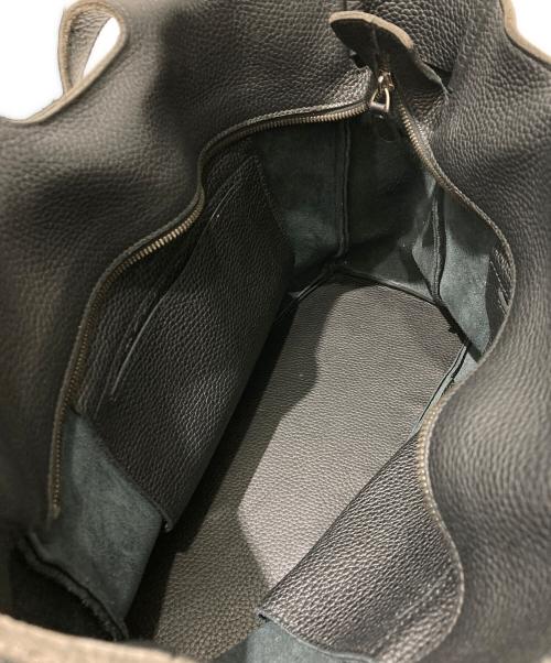 BOTTEGA VENETA（ボッテガベネタ）BOTTEGA VENETA (ボッテガベネタ) イントレチャートラインレザーハンドバッグ ブラックの古着・服飾アイテム