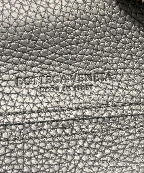 BOTTEGA VENETA（ボッテガベネタ）BOTTEGA VENETA (ボッテガベネタ) イントレチャートラインレザーハンドバッグ ブラックの古着・服飾アイテム