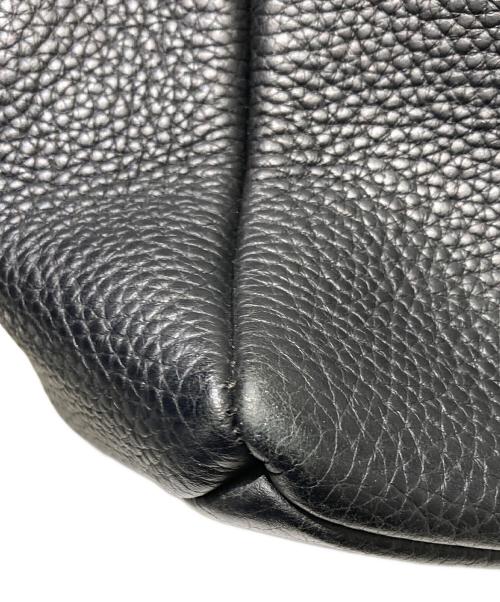 BOTTEGA VENETA（ボッテガベネタ）BOTTEGA VENETA (ボッテガベネタ) イントレチャートラインレザーハンドバッグ ブラックの古着・服飾アイテム
