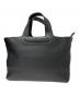 BOTTEGA VENETA（ボッテガベネタ）の古着「イントレチャートラインレザーハンドバッグ」｜ブラック