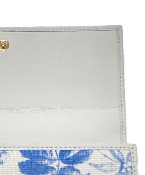 GUCCI（グッチ）GUCCI (グッチ) GGリボンコンチネンタルウォレット ホワイトの古着・服飾アイテム