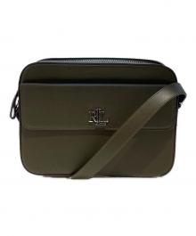 LAUREN RALPH LAUREN（ローレン ラルフ ローレン）の古着「Marcy ミディアム レザー カメラバッグ」｜カーキ