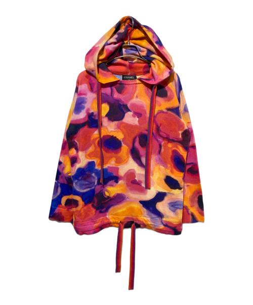 CHANEL（シャネル）CHANEL (シャネル) 15SS カシミヤ パーカー ピンク×オレンジ サイズ:36の古着・服飾アイテム