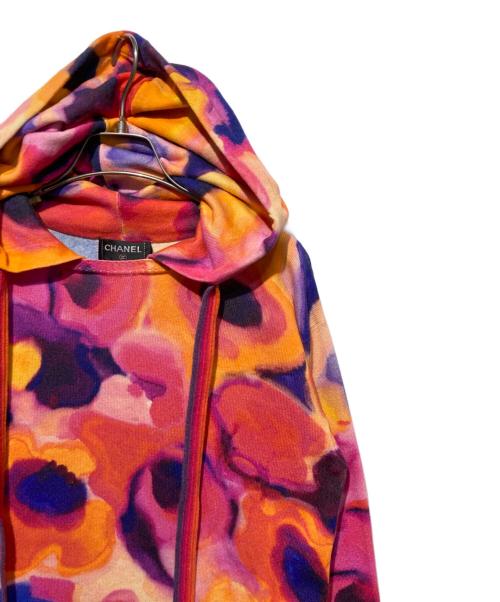 CHANEL（シャネル）CHANEL (シャネル) 15SS カシミヤ パーカー ピンク×オレンジ サイズ:36の古着・服飾アイテム