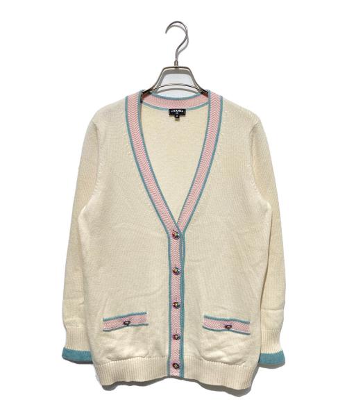 CHANEL（シャネル）CHANEL (シャネル) カシミヤカーディガン アイボリー サイズ:40の古着・服飾アイテム