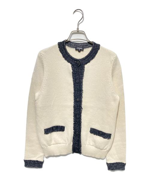 CHANEL（シャネル）CHANEL (シャネル) ココマークボタンカーディガン アイボリー サイズ:38の古着・服飾アイテム