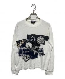 CHANEL（シャネル）の古着「ココマークビジュープリトカットソー」｜ホワイト