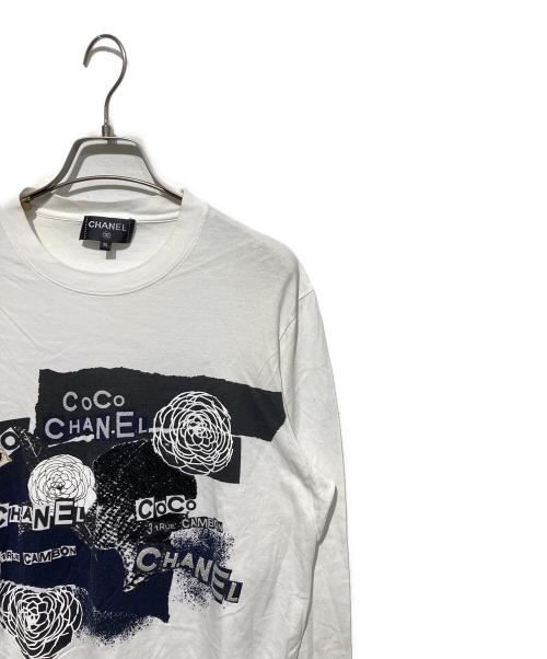 CHANEL（シャネル）CHANEL (シャネル) ココマークビジュープリトカットソー ホワイト サイズ:Mの古着・服飾アイテム